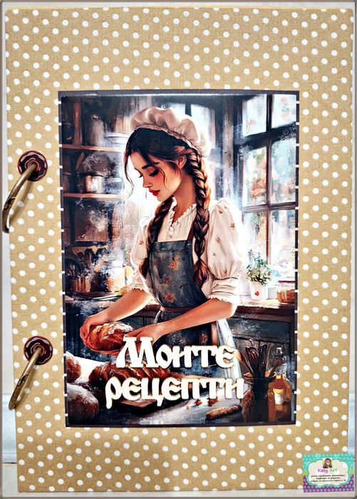 Тефтер "Моите рецепти" в бежово