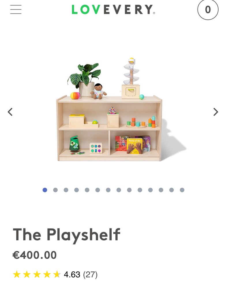 Lovevery playshelf NOU in cutie 320€