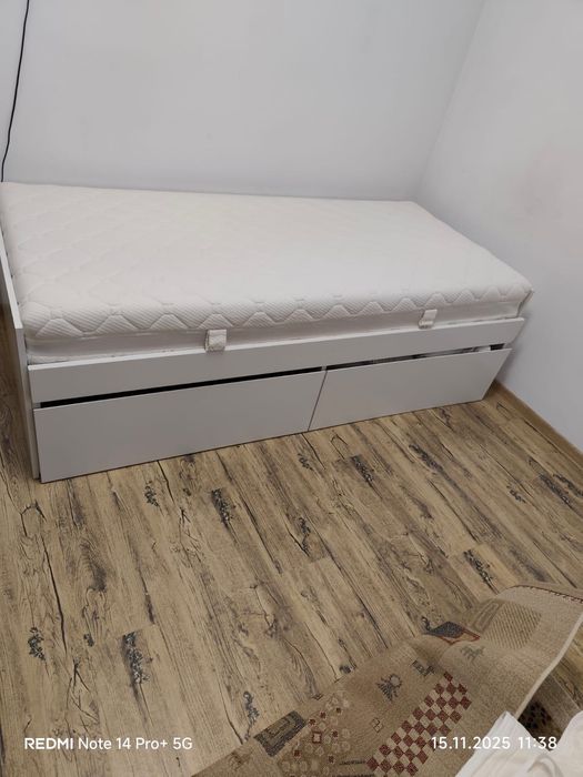 Pat extensibil cu saltea