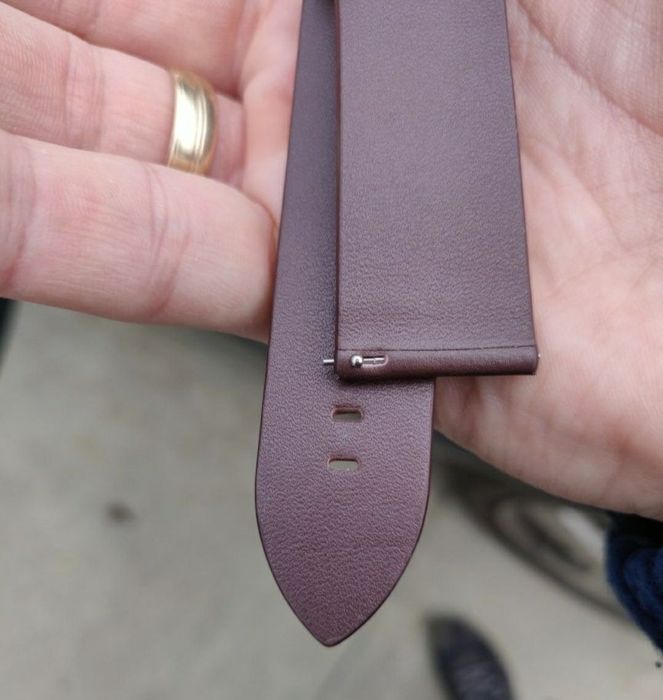 Curea maro cafeniu piele subtire 22mm Samsung watch s3 frontier Seiko