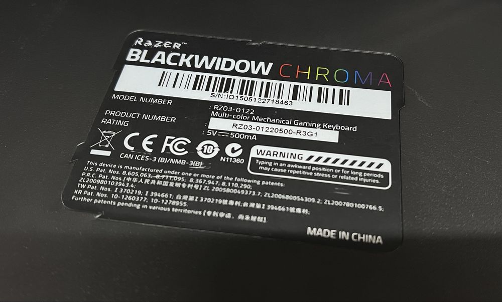 Razer Blackwidow Chroma