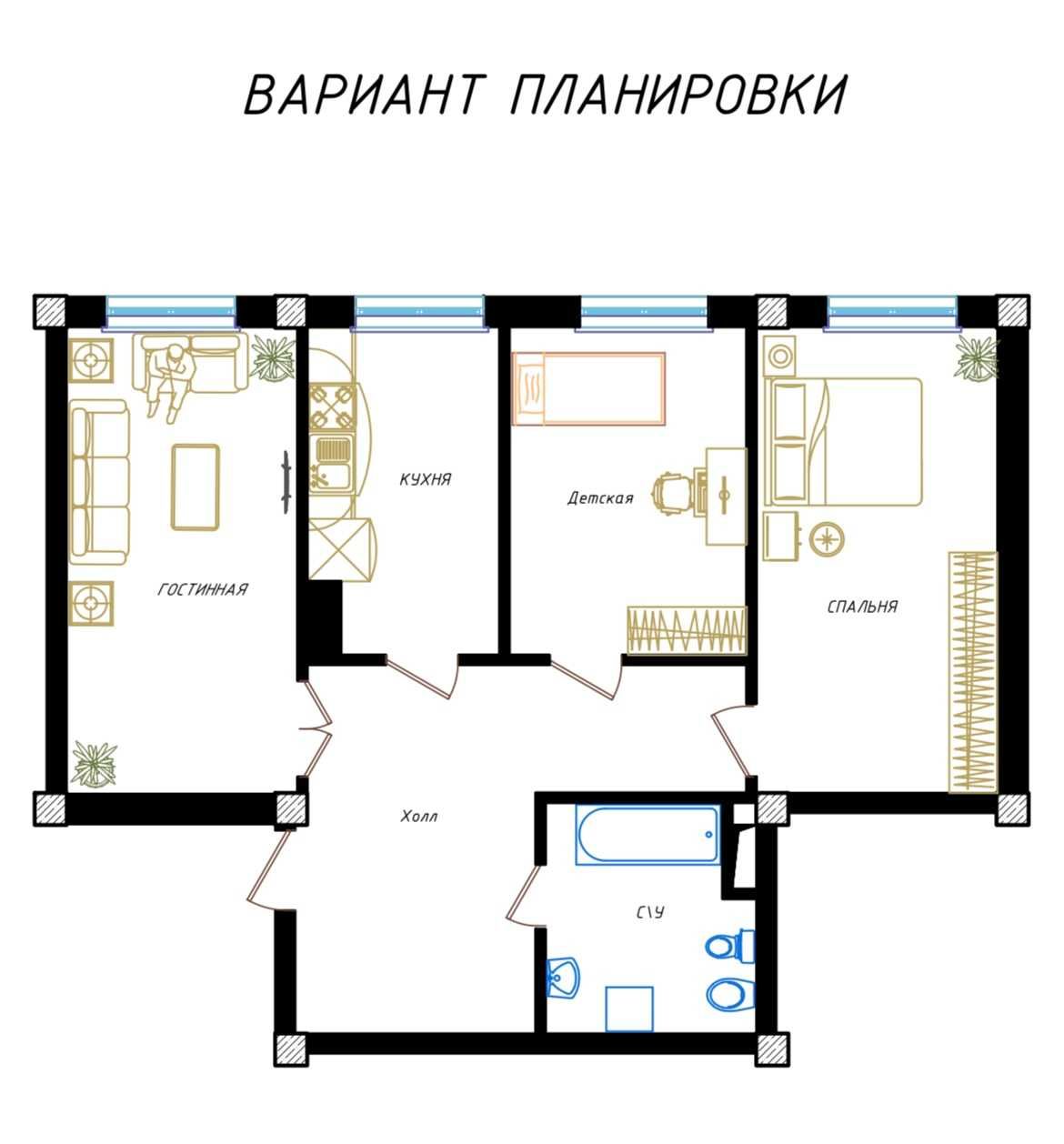 Новостройка с кадастром. Ипотека,субсидия. 2-3х комнатная.