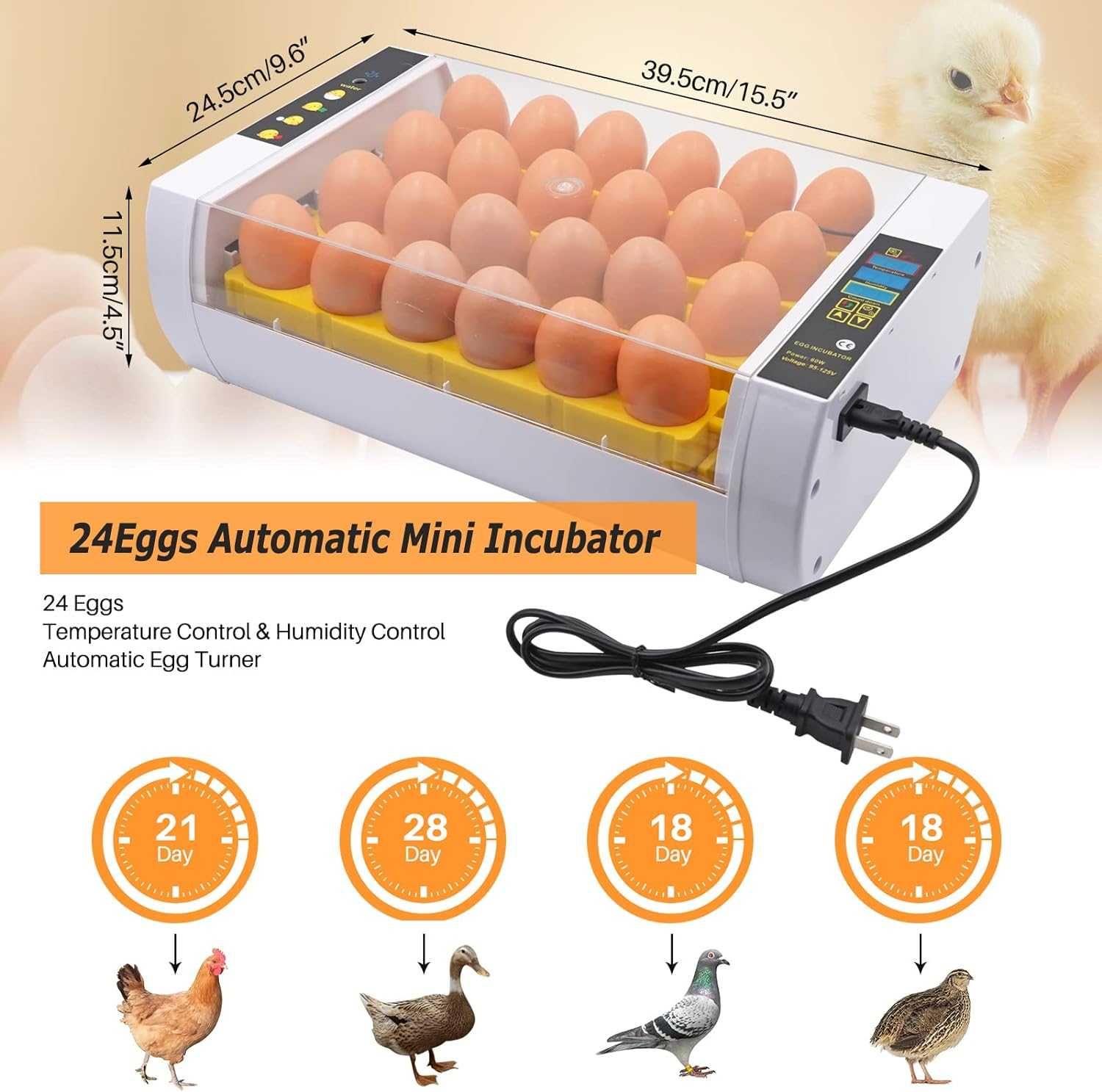 Автоматичен инкубатор 24 яйца - реф. код - 5