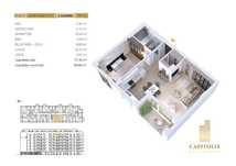 Apartament cu 2 camere, orientare E, etaj 6, Capitolis Residence