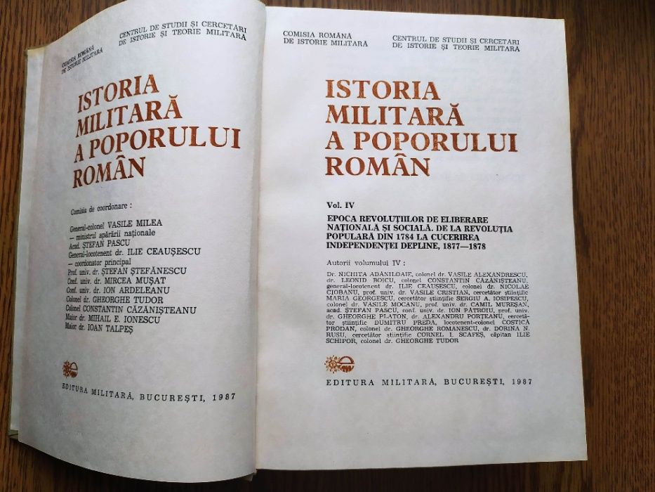 Carte "Istoria militara a poporului roman" vol IV