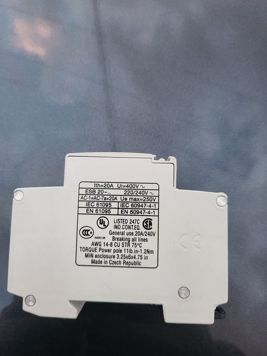 Vand contactor modular ABB esb 20-11 20A