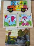 Lot puzzle copii mici- tip Montessori
