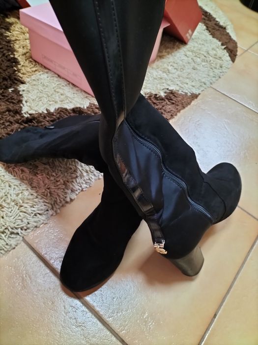 Vând cizme dama din piele întoarsă