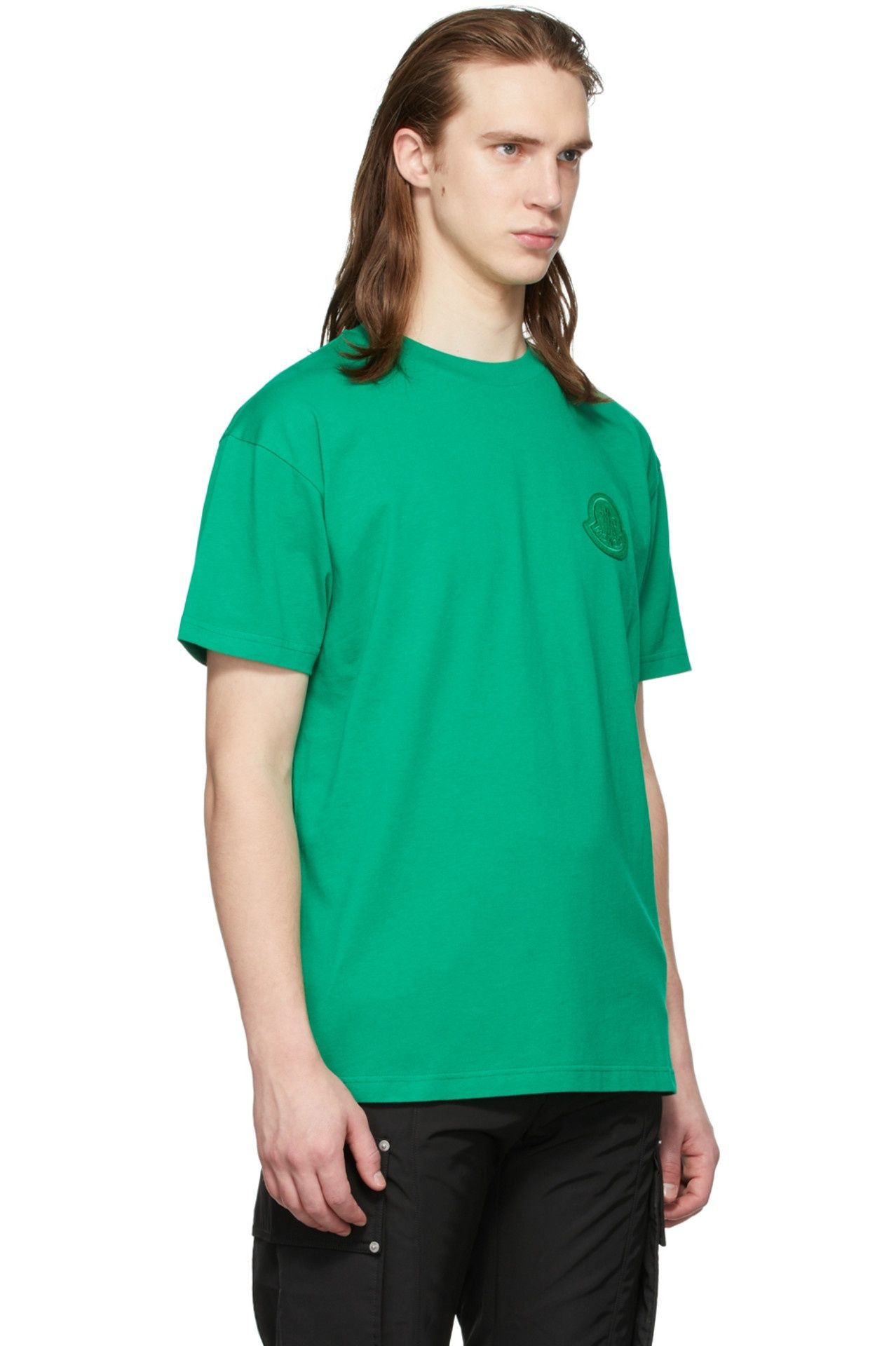 Мъжка тениска Moncler Genius Green logo T-shirt размер XL