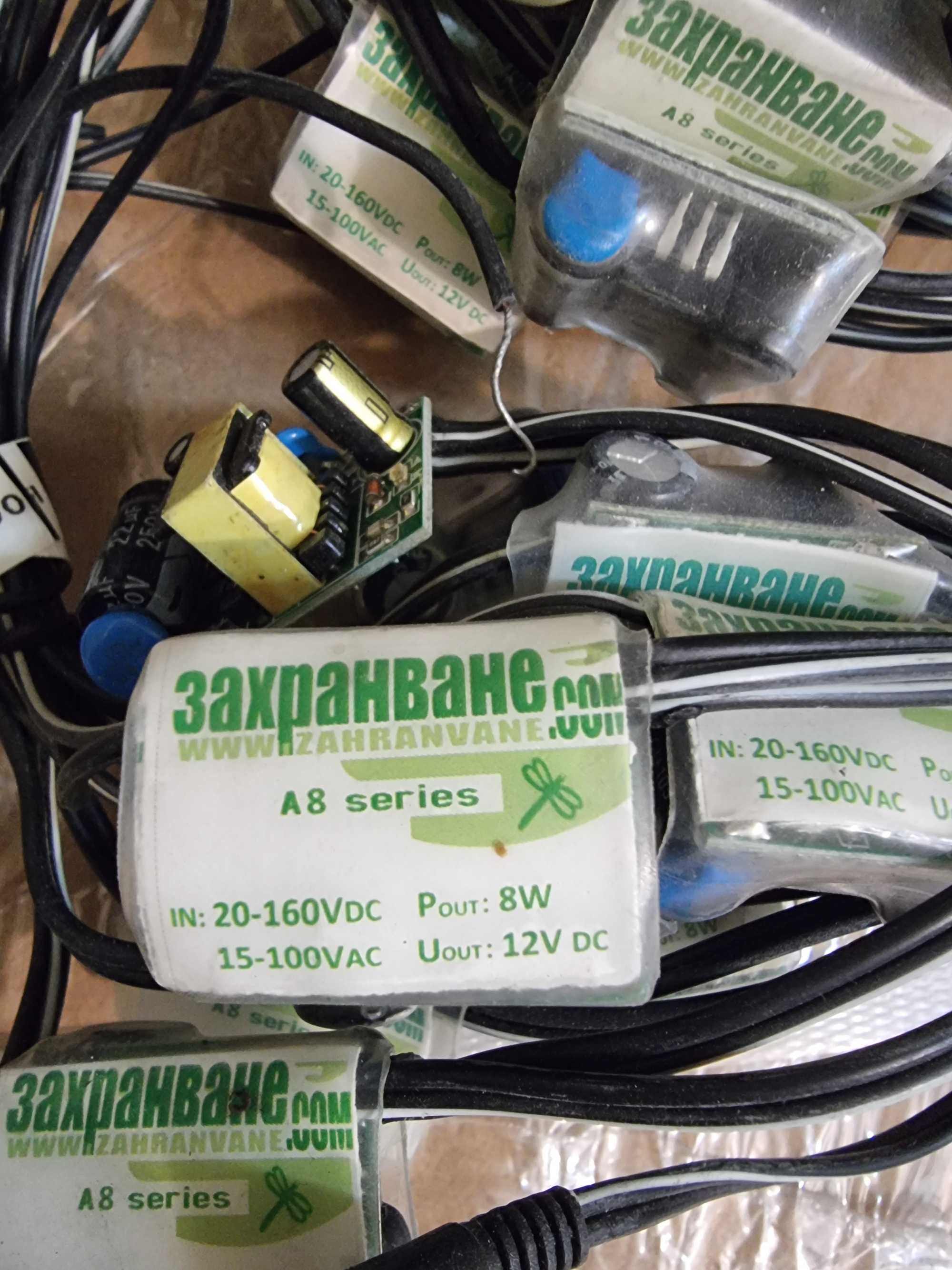 Захранване  12V/8W