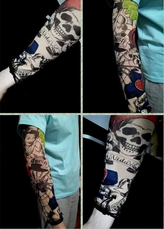 Super OFERTA Maneca tatuata/tatuaj pentru maini, picioare 8 modele