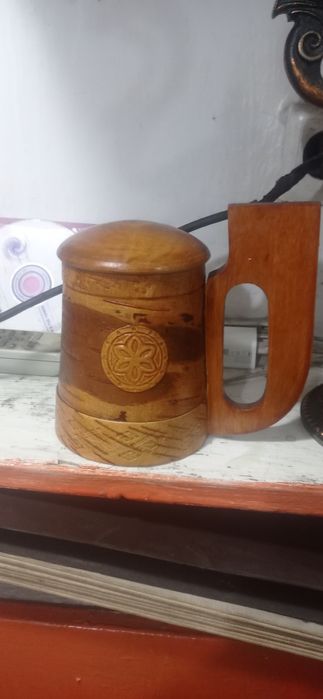 Крушка СССР пивная из бересты,ручной работы