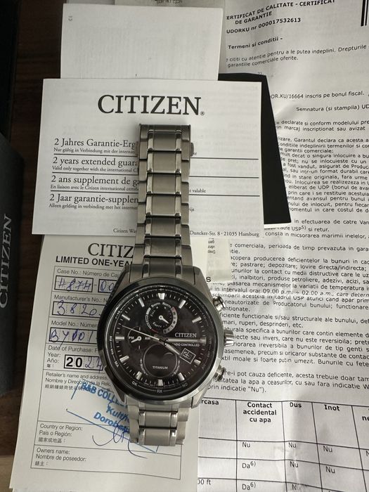 Vand sau schimb Citizen Tsuki-yomi Moonphase Super Titanium