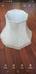 Abajur 50  cm mare