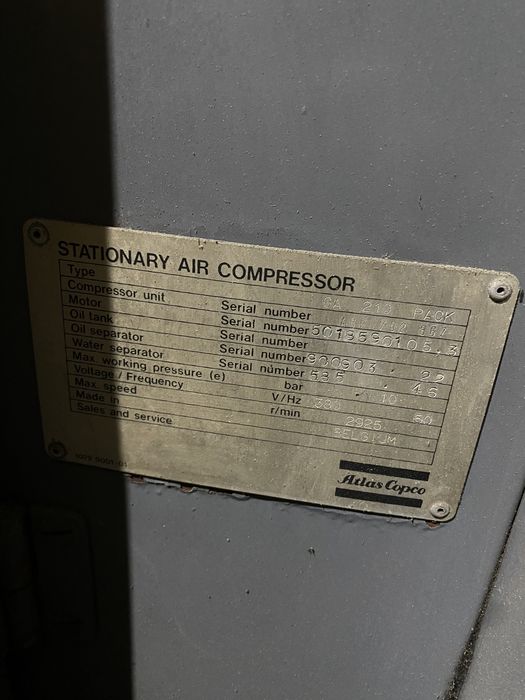 compresor aer atlas copco ga210