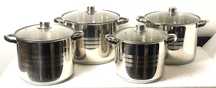 Set oale inox 8 piese, capacitati mari!