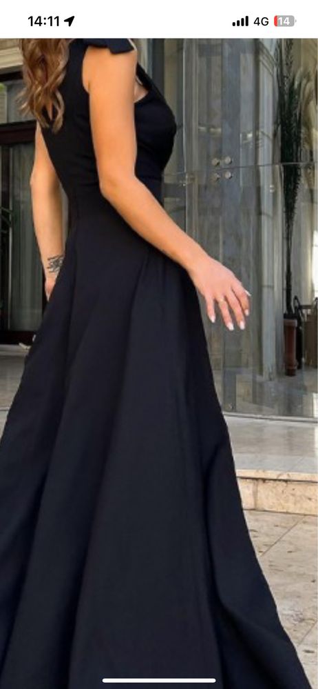 Rochie lunga neagra mar Xl