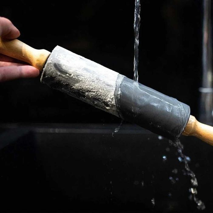 Set Plansa din Silicon Alimentar 70x50 cm cu Sucitor din Lemn 38x5 cm