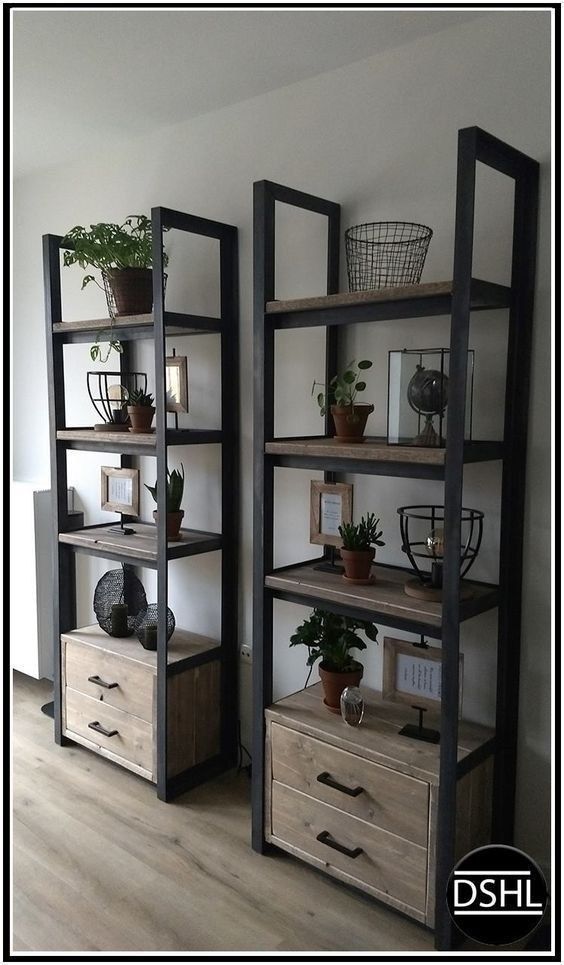 Стеллажи лофт, loft stelajlar.