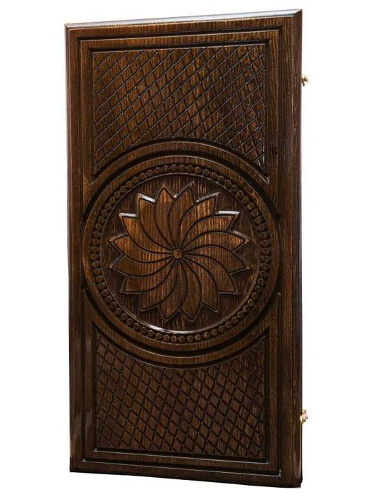 Set de sah si table gravat manual Flower 10005