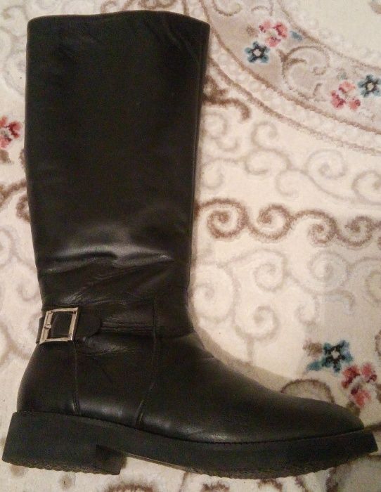 Сапоги мех и кожа натуральные зимние женские 41 размер