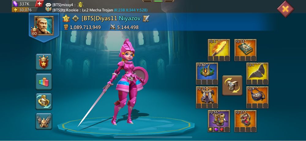 Миллиардный аккаунт в игре Lords Mobile