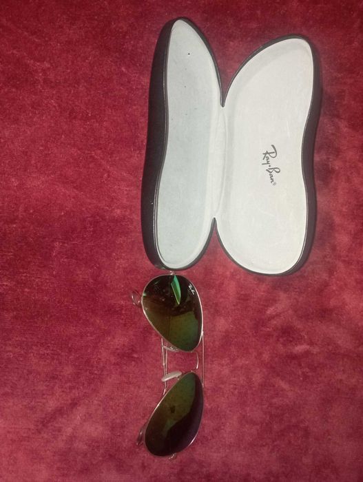RAY BAN aviator оригинал с твърд калъв