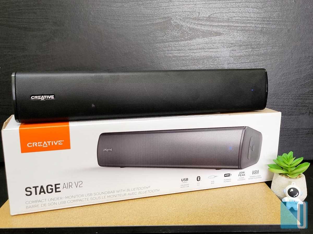 Soundbar Creative STAGE AIR V2, 2.0, Bluetooth 5.3, USB-C, Aux-in, 20W