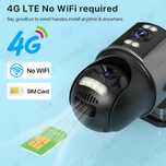 camera solară 4G AOV cu 2 lentile 4K din 2025 Inregistreaza non stop
