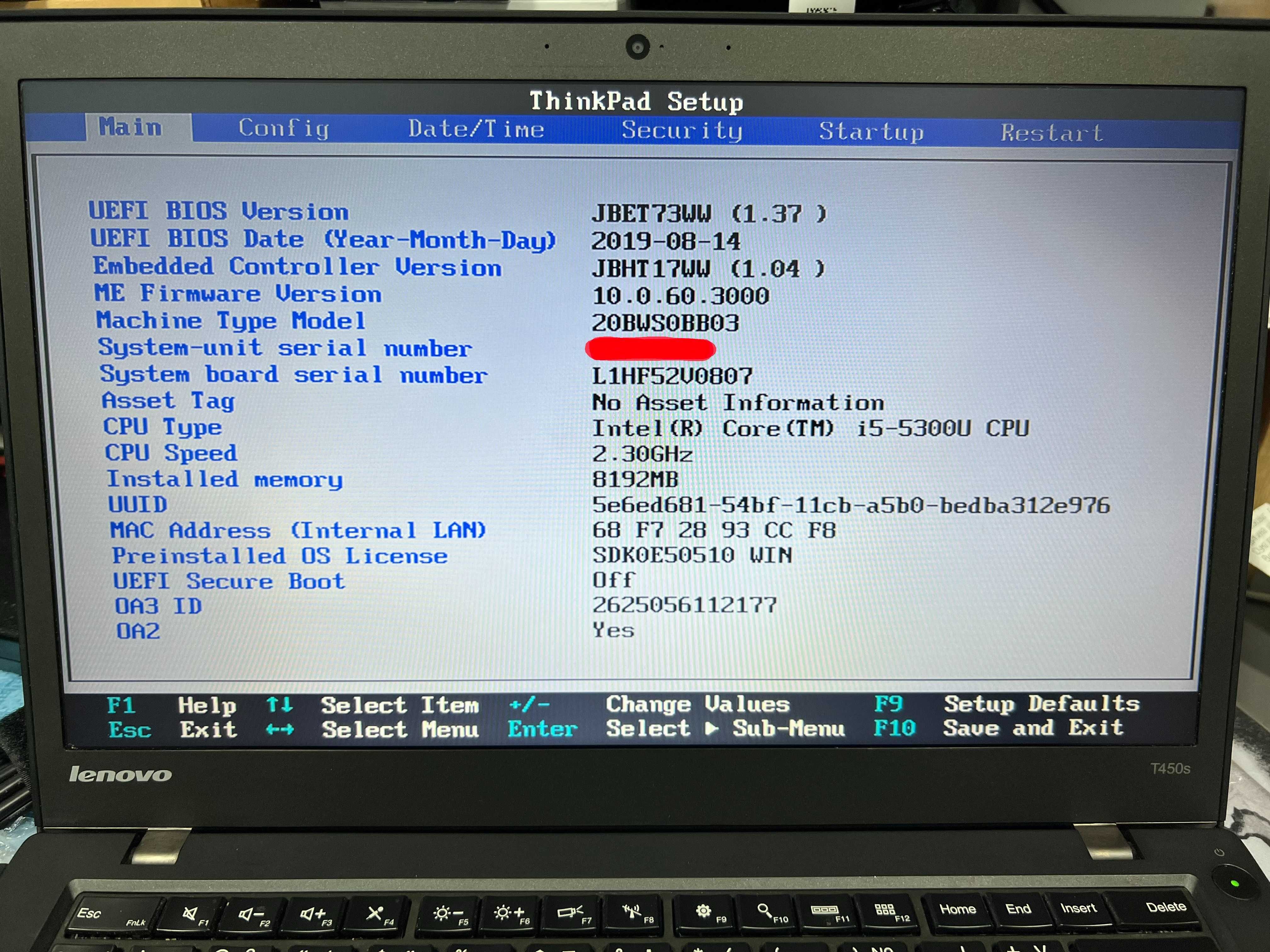 Промоция+ ГАРАНЦИЯ Лаптоп Lenovo T450s/Intel Core i5/8GB RAM/256GB SSD
