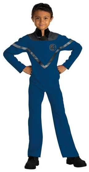 Costum Halloween, Supererou Mr Fantastic, 5-7 ani, 8-10 ani