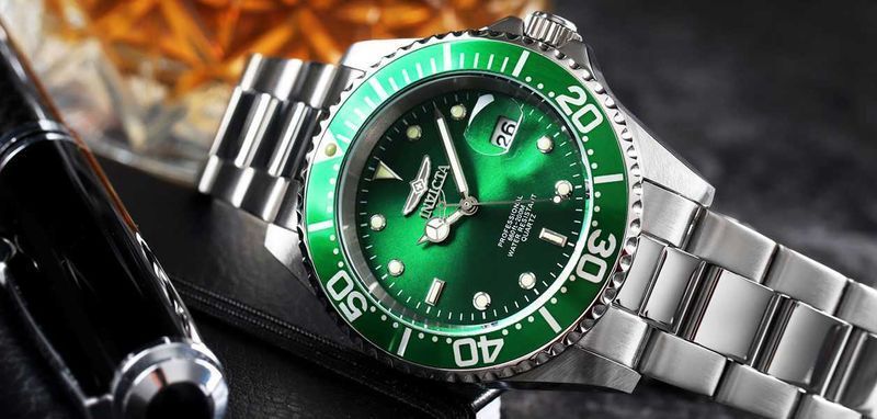 Nou, sigilat. Ceas unisex Invicta Pro Diver Green Date 24947