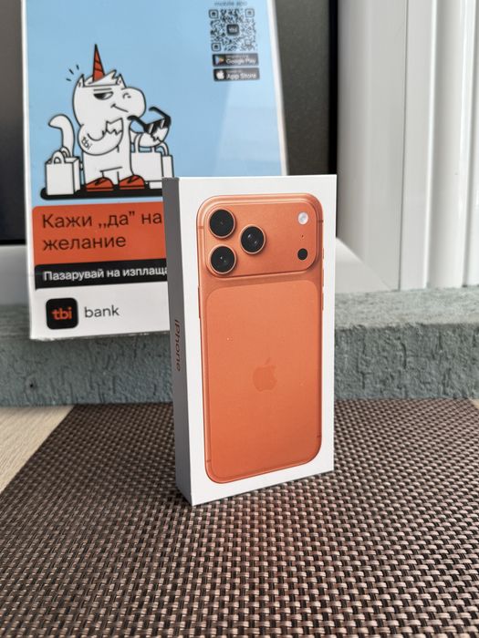 НОВ! 256Gb *ЛИЗИНГ* iPhone 17 Pro Max Cosmic Orange / Гаранция Айфон