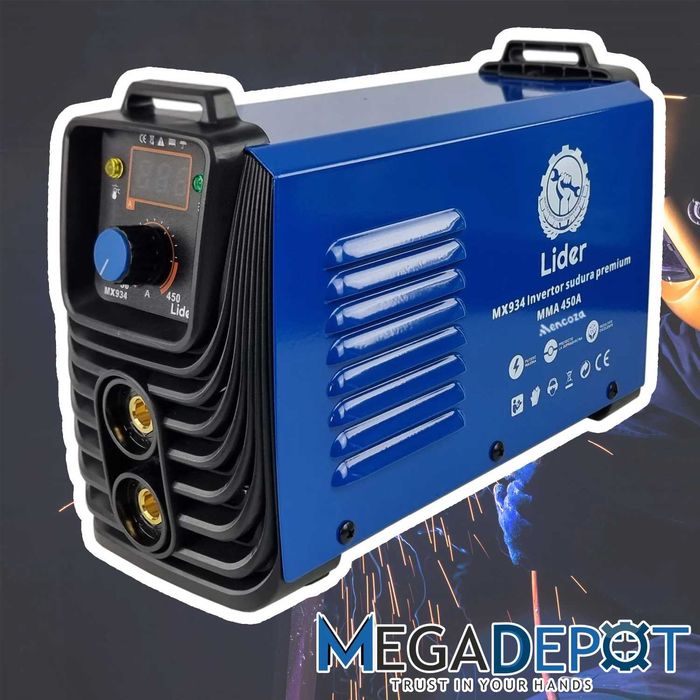 Aparat invertor sudura sudat 450A + accesorii cablu 3m valiza (MX934)