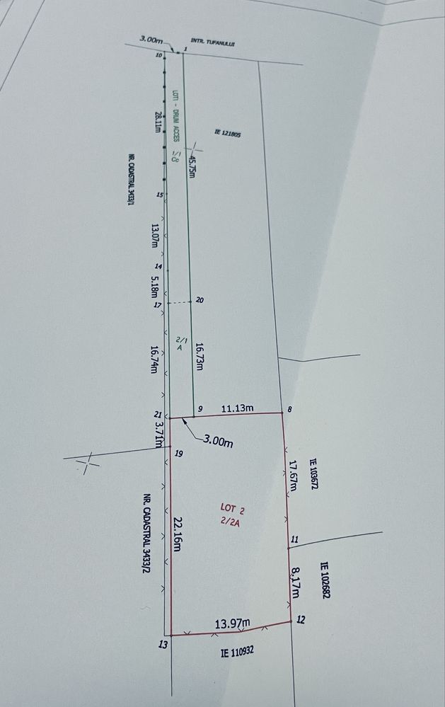 Teren de Vanzare Central Otopeni 550mp Str.Polona (Intrarea Tufanului)