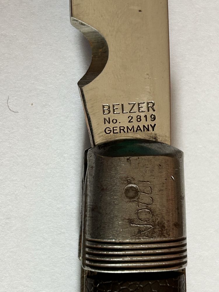 Нож BELZER No. 2819 – Германия (приблизително 1930–1950 г.)