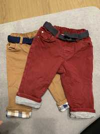 2 perechi pantaloni dubli H&M marimea 74