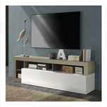 NOU Comodă tv 184cm mdf alb + gri