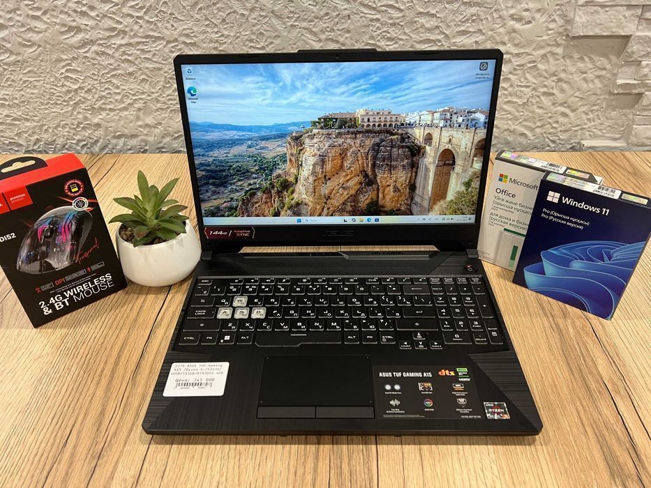Игровой ноутбук ASUS TUF Gaming A15 /Ryzen 5-7535HS/16GB/512GB/RTX3050