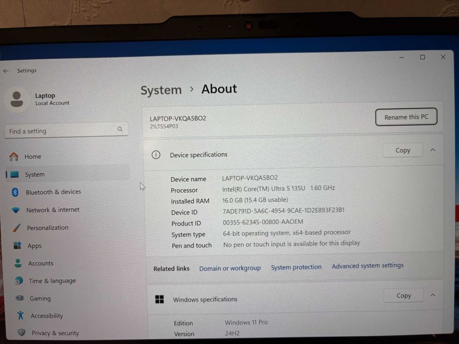 Lenovo ThinkPad T14s 14"IPS, Ultra 5 135U, 16/256, 4G, US клавиатура !