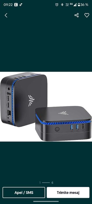Mini PC AceMagic AK1 Pro, Intel N5105, 16GB RAM+512GB SSD