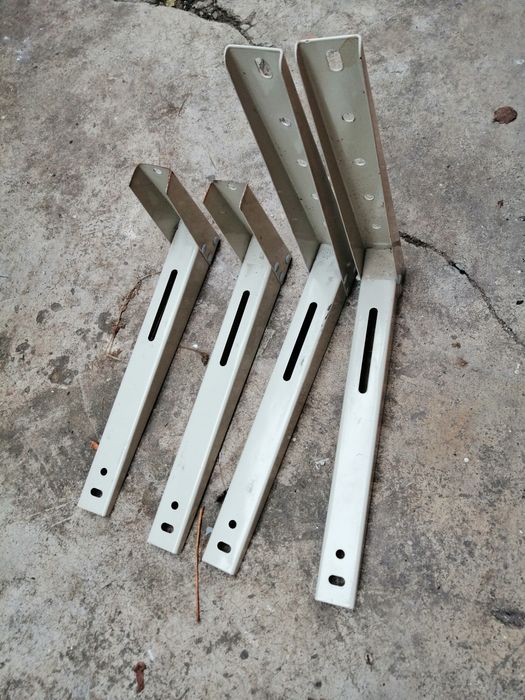 Set 4 console metalice pentru raft aer condiționat etc