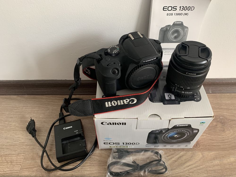 Комплект Canon 1300d с китов обектив 18-55