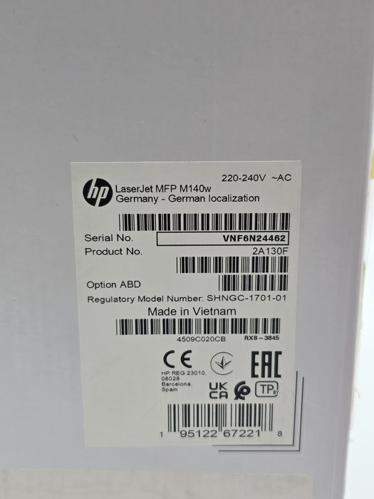Multifunctional laser monocrom HP LaserJet MFP M140w, Wireless, A4