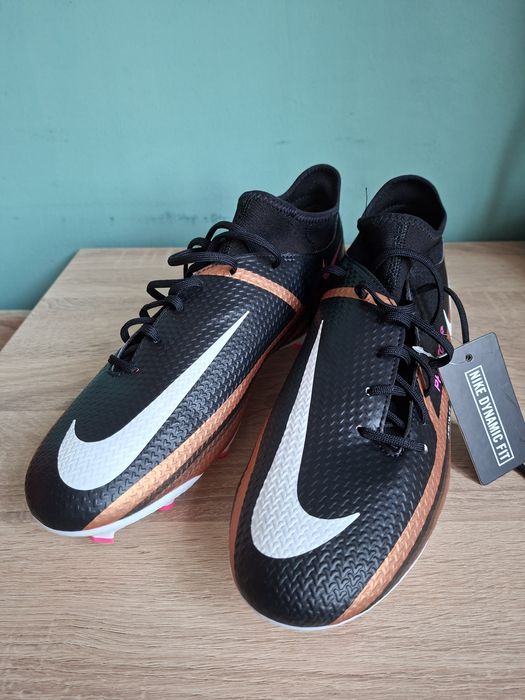 Ghete fotbal Nike Phantom GT2 Academy DF FG/MG – noi, mărimea 45