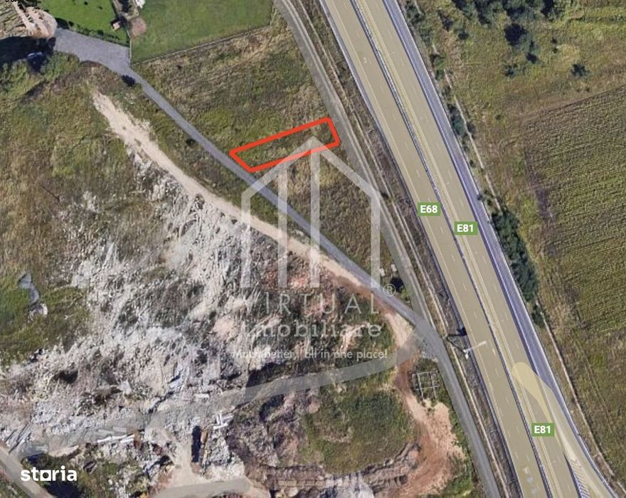 Teren intravilan de vanzare in Sibiu, 2205mp, 2 cai de acces.