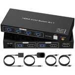 Comutator Switch KVM 2PC 1monitor HDMI 4K-60Hz USB 3.0,controler fir