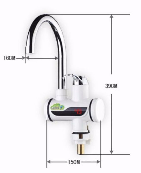Кран водонагреватель проточный c LCD дисплеем