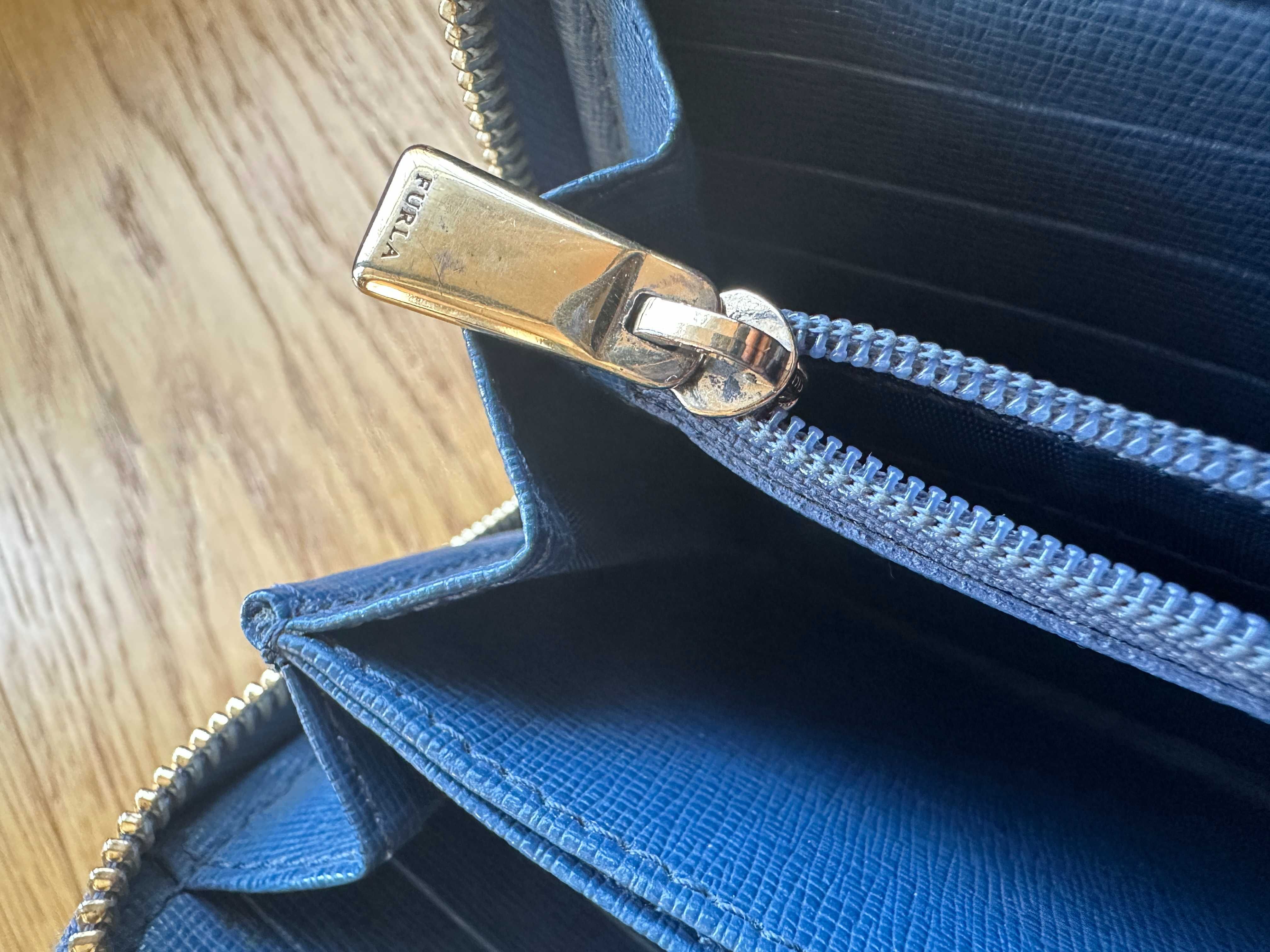 Furla портмоне Babylon XL синьо