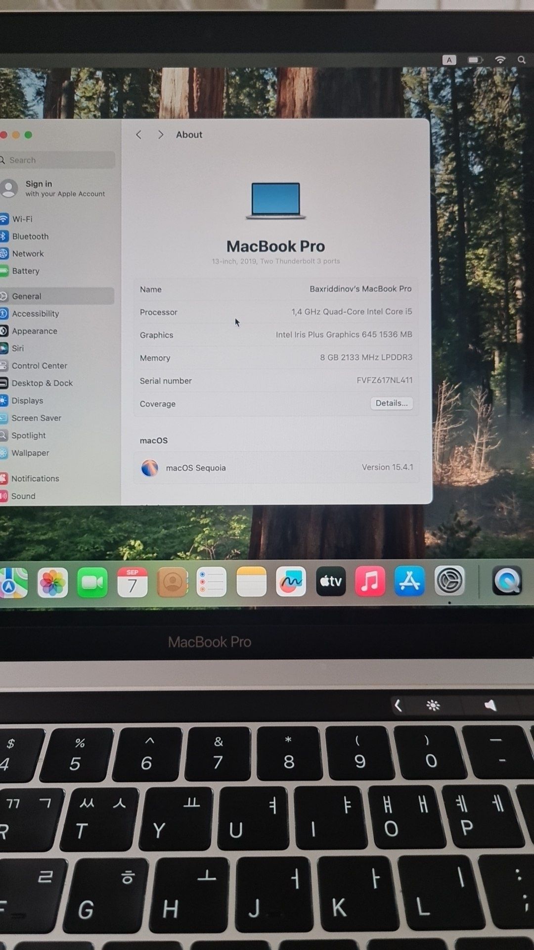 MacbookPro 2020.